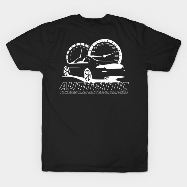 Authentic Auto White Logo Front and Back by Wheely